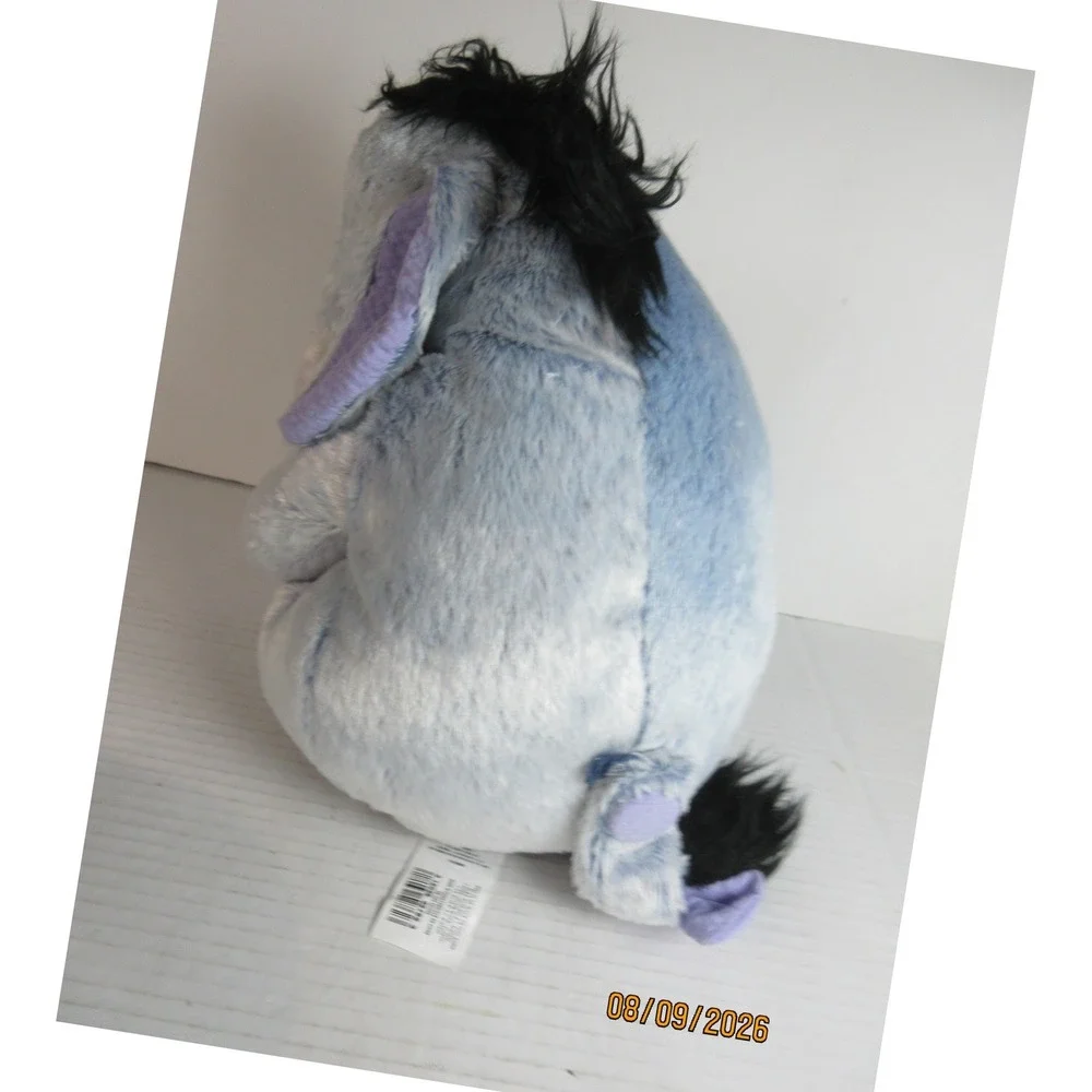 Disney Store Eeyore Plush Winnie the Pooh Iced Blue Stuffed Animal Toy